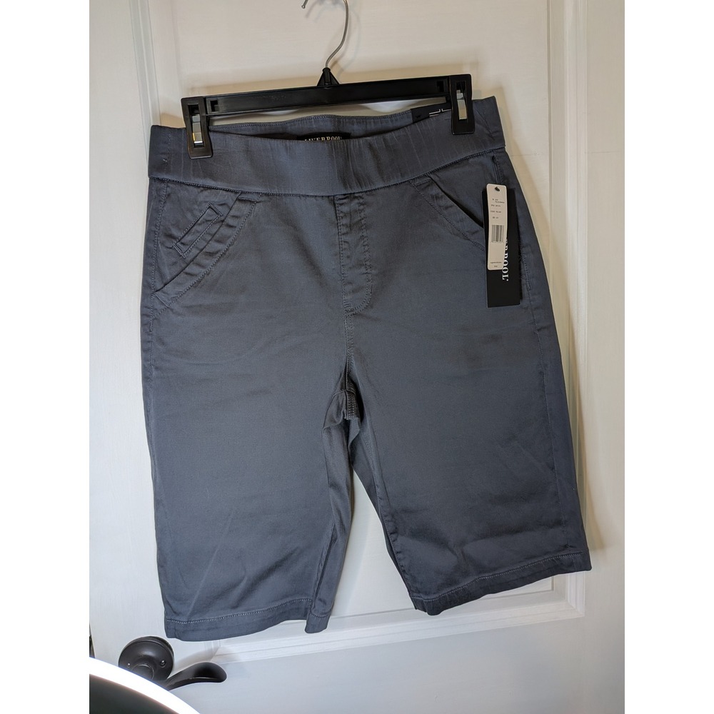 Liverpool Los Angeles Lacie Pull-On Bermuda Shorts Steel Grey Size 8/29